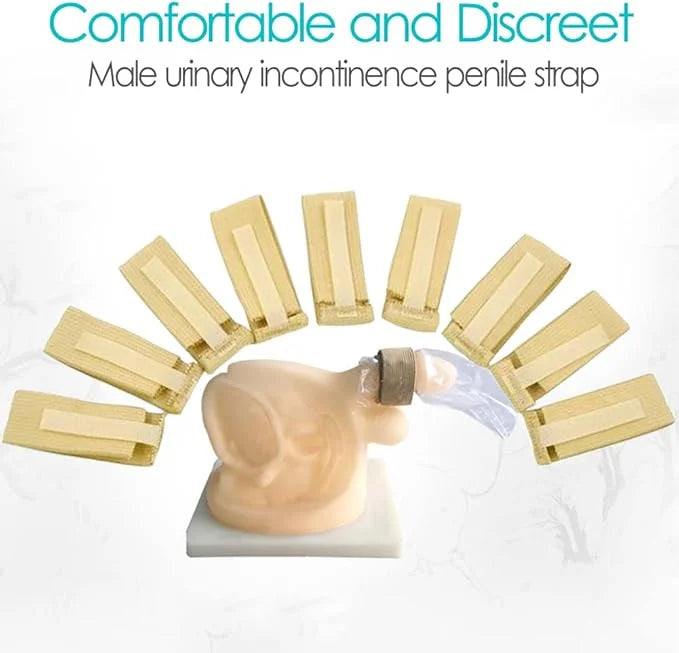 10 Pcs Male External Catheter Strap,