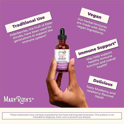 MaryRuth Organics Cocomelon Kids Elderberry Syrup, 4-13 Years, 1 Fl