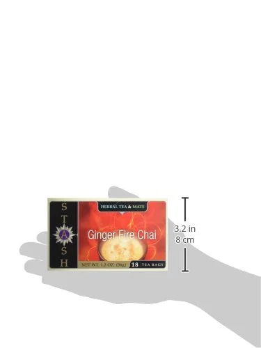Stash Tea Ginger Fire Chai Herbal Tea - Caffeinated, Non-GMO Project Verified Premium Tea with No Artificial Ingredients, ...