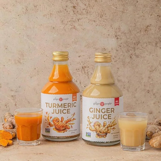 The Ginger People Ginger & Turmeric Juice Set | Digestion + Anti-Inflammatory | 8 Fl Oz (Pack of 2) - Product Image