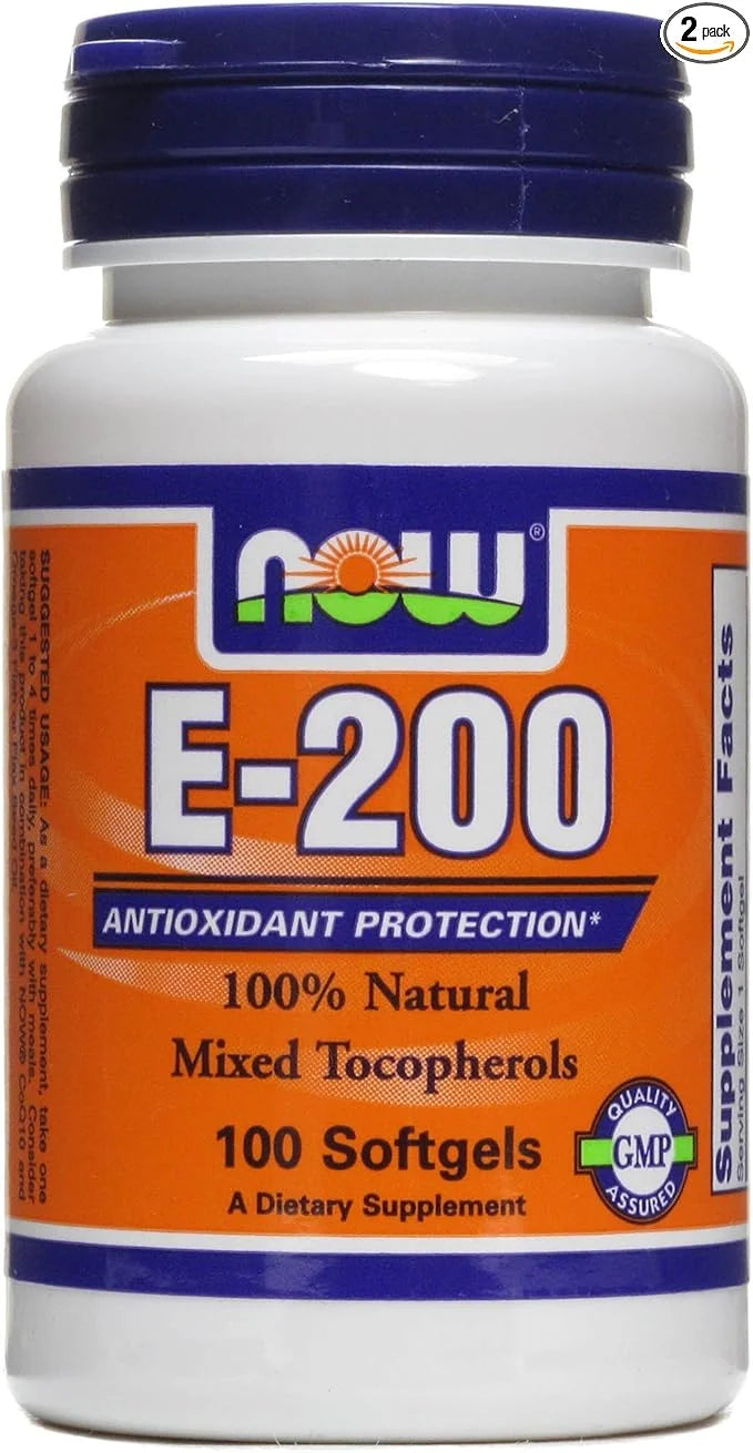 Vitamin E-200 IU 100 Softgels (Pack 2)