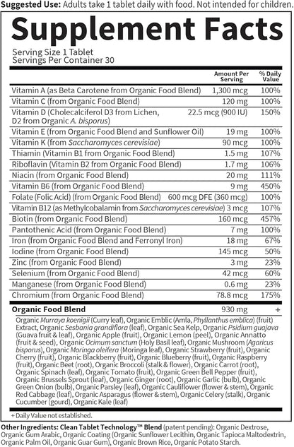 Garden of Life Organics Prenatal Vitamin: B6, B12, B12, D3 D3 – 30 Day