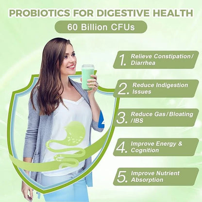 NATURE TARGET Probiotics for Women-Men-Kids Probiotic 60 Billion 13 Strains 30 Packets