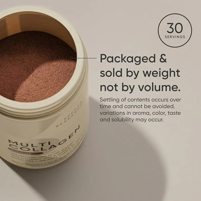 Sports Research Multi Collagen Protein Powder 5 Types 30 Servings