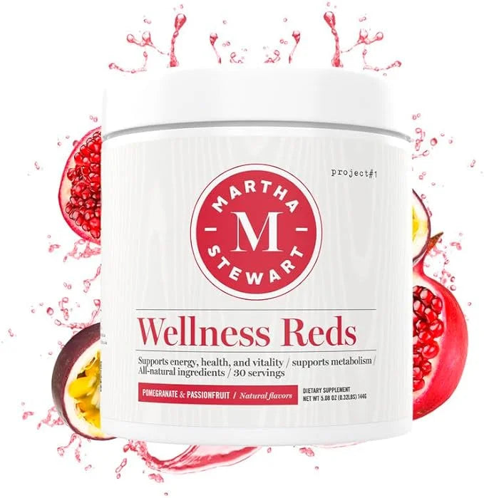 Martha Stewart Wellness Reds - A Blend of Antioxidant-Rich Superfoods with Beet Root Powder for Health - Energy Powder Dri...