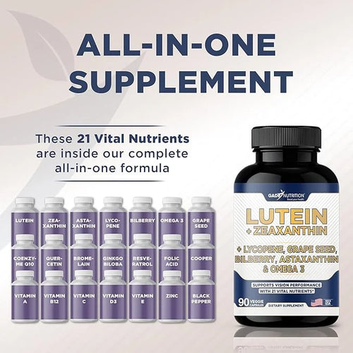 Lutein and Zeaxanthin Supplements 3, Resveratrol,