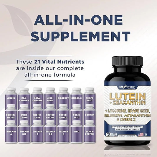 Lutein and Zeaxanthin Supplements 3, Resveratrol,