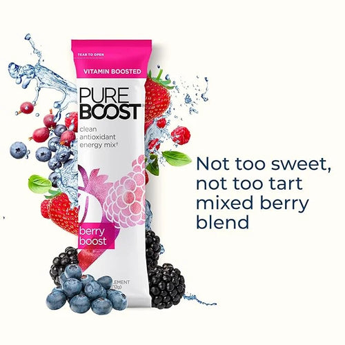 Pureboost Clean Energy Booster, Refreshing Energy B12 Vitamins, 30 Count)