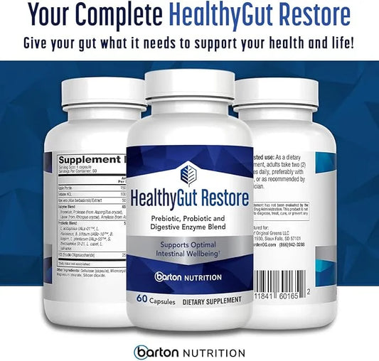 HealthyGutSupport+ - Gut Health and Immunity 60 Doctor-Formulated