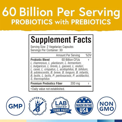 Terranics Probiotics 60 Billion CFU, 20 60 Veg