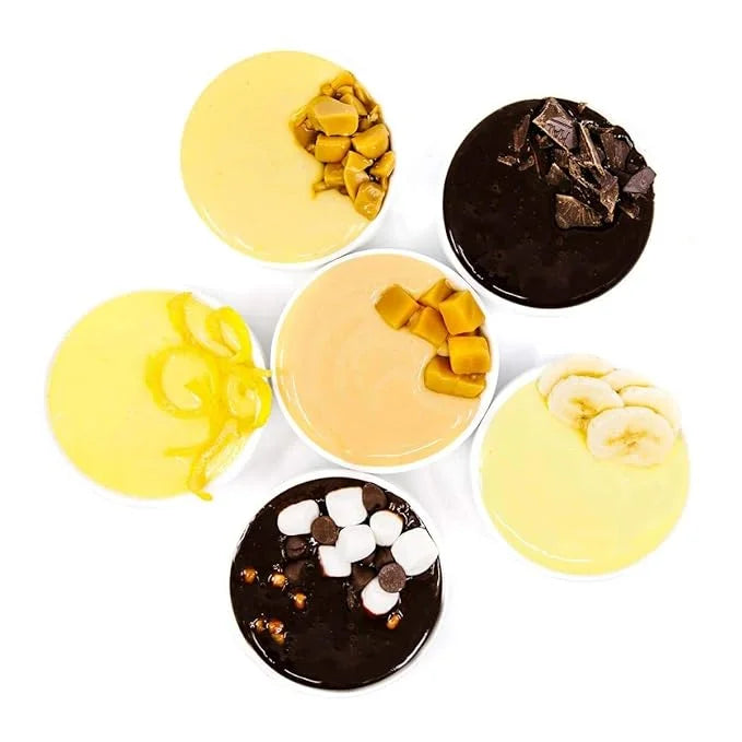 WonderSlim Protein Pudding Mix, Variety Pack, 12g Protein, Gluten Free (7ct) - Product Image