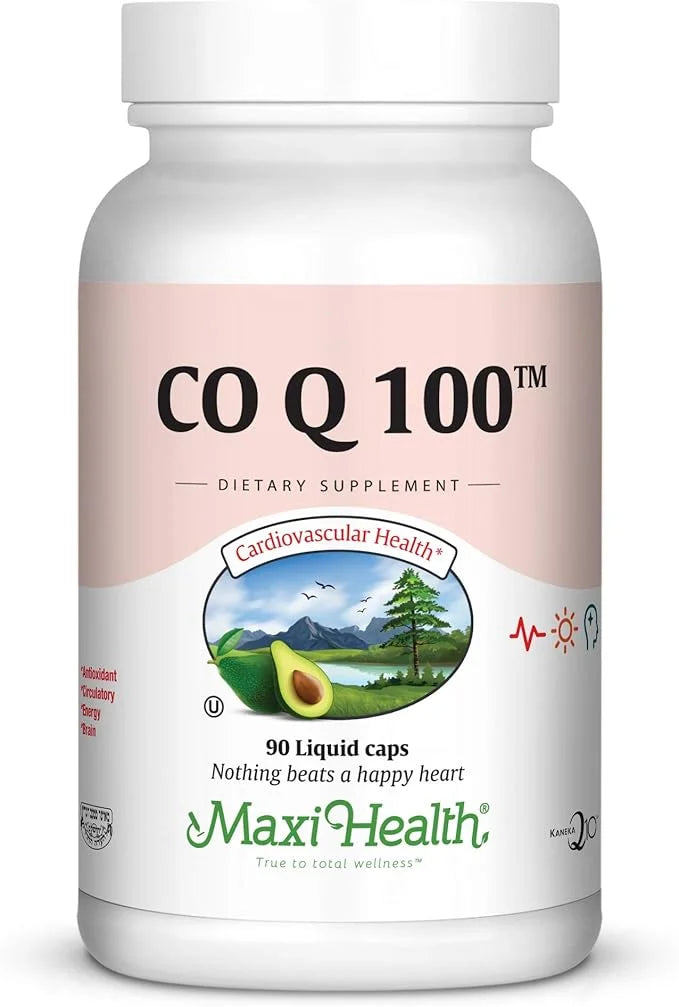 Maxi Health CO Q10 100mg Q10 Supplement 90 Liquid
