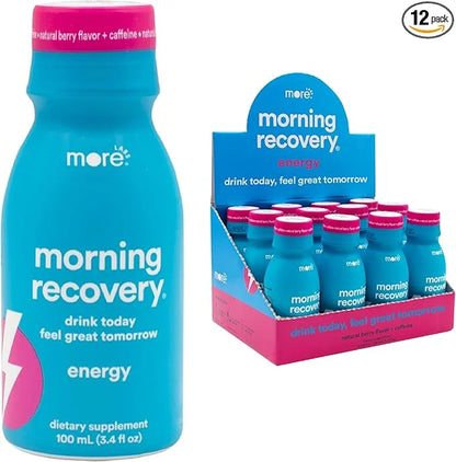 Morning Recovery, Electrolyte with Energy, Milk Thistle Drink Proprietary Formulation to Hydrate While Drinking for Mornin...
