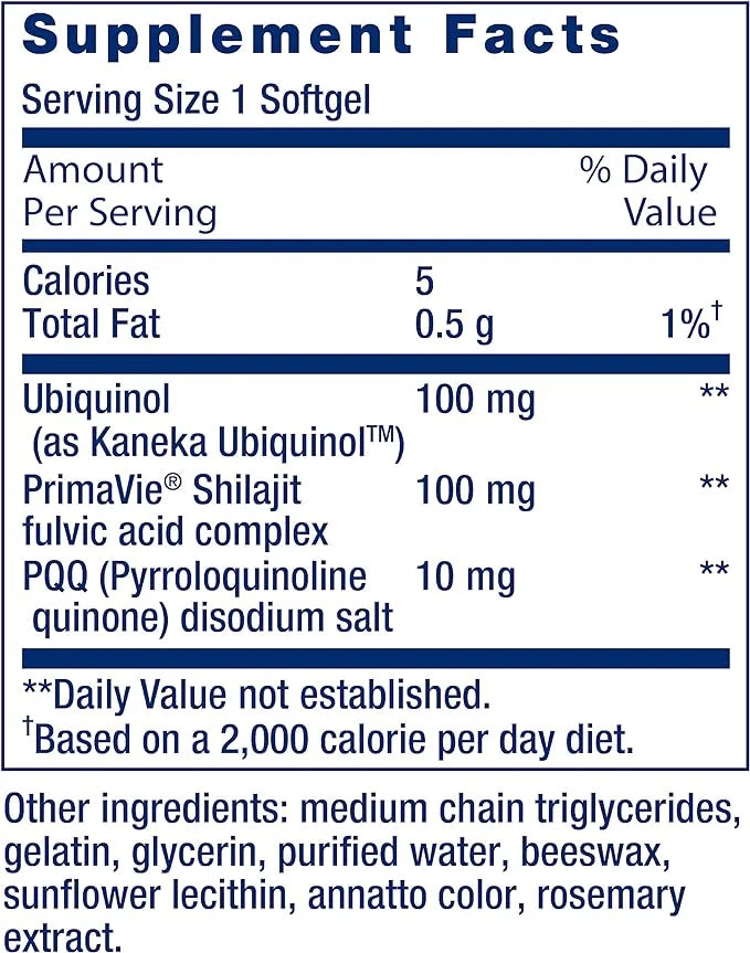 Life Extension Super Ubiquinol CoQ10 CoQ10, PQQ, 8x better 100 mg, 30 softgels