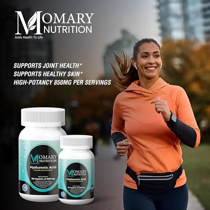 Hyaluronic Acid Supplement, Natural Skin Hydration, Advanced Joint Support and Mobility Booster, Type II Hydrolyzed Collag...
