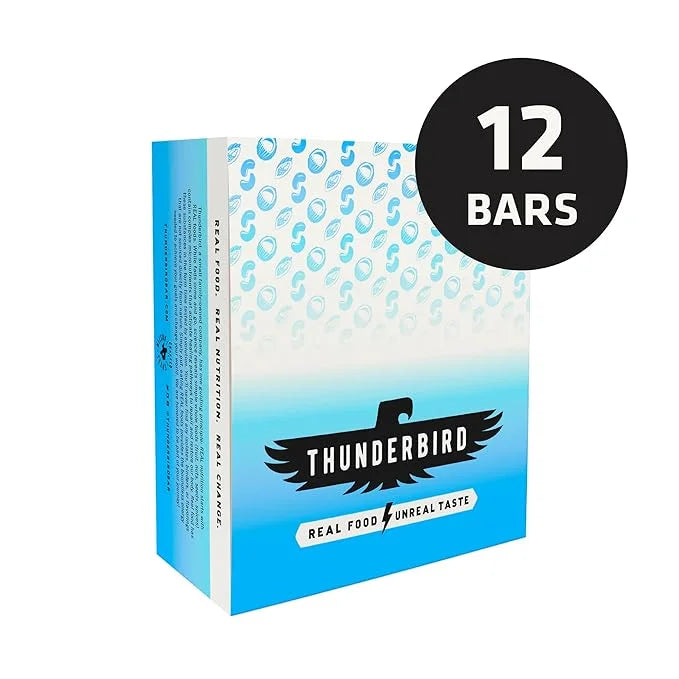 Thunderbird Bars Energy Snack, Gluten-Free with Protein, Healthy Real Food, Vegan Paleo Non-GMO, No Added Sugar, Chocolate...