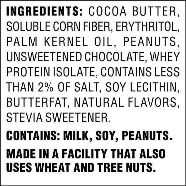 Atkins Keto Peanut Butter Cups, Naturally Flavored, Zero Grams Added Sugar, Gluten Free, 20 Count - Product Image