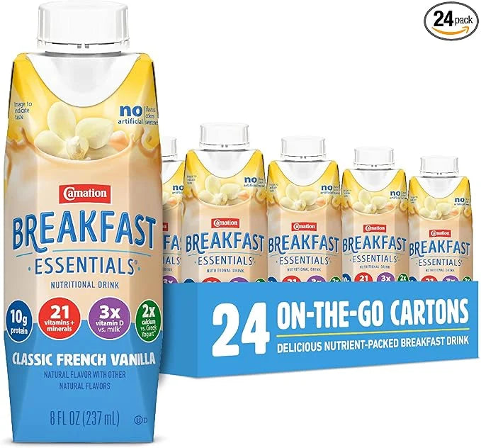 Carnation Breakfast Essentials Ready-to-Drink, Classic French 8 FL 24)