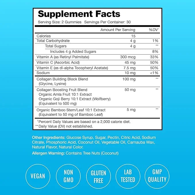 Collagen Boosting Gummies 60 Peach