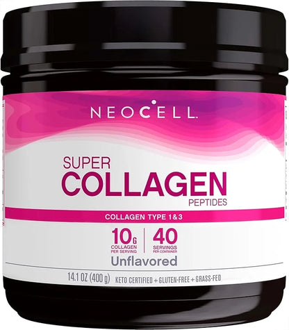 NeoCell Super Collagen Peptides, 10g Collagen 14.1 oz., 1 Canister