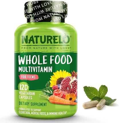 NATURELO Whole Food Multivitamin for Teens 120 Capsules