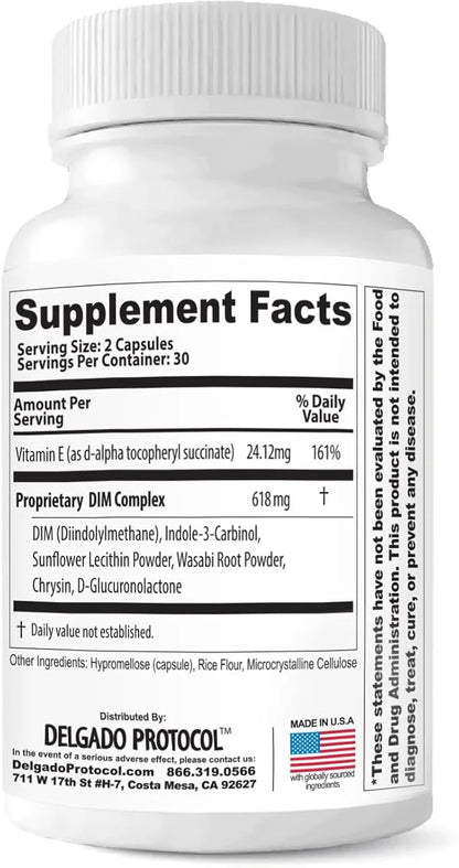 Estroblock PRO Triple Strength - 60 Capsules, DIM & Indole 3-Carbinol for Natural Hormonal Hormone Balance, Acne - Anti To...
