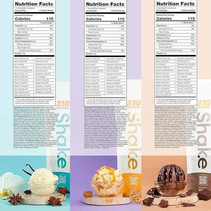 310 Nutrition – All-In-One Meal Replacement Shake Starter Kit - Fiber Rich Vegan Superfood Blend - Natural Sweeteners - Lo...