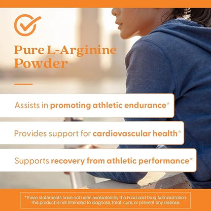 Doctors Best Pure L-Arginine Powder, Supports Cardiovascular Health, Non-GMO, Gluten Free, Soy Free, Vegan Net Wt. 10.6 oz...