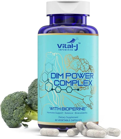 4-in-1 DIM Potent Complex 300mg - Estrogen Balance and Metabolism, Energy & Menopause Support Supplement with Bioperine (x...