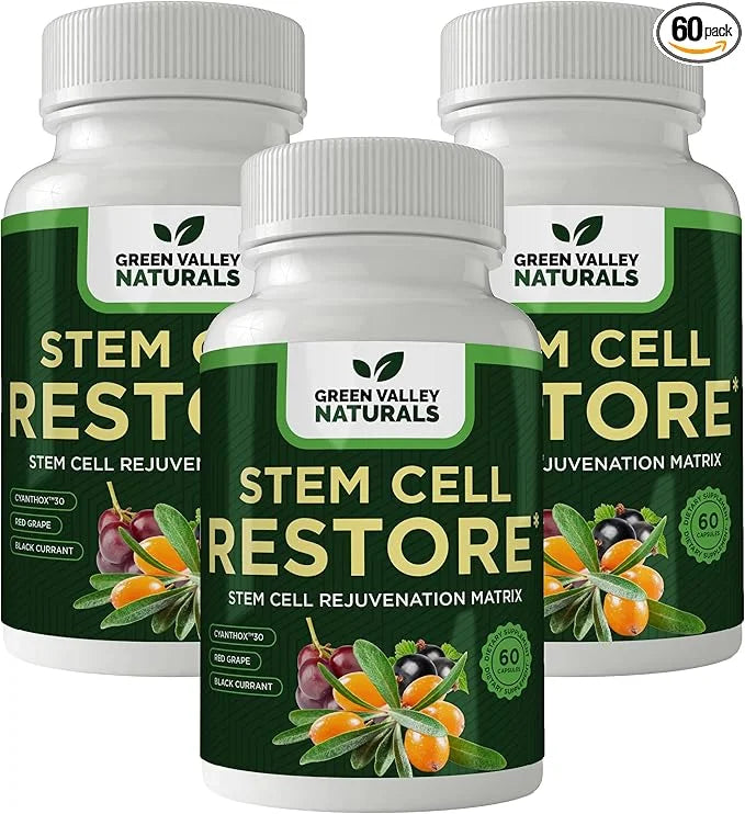 Stem Cell Restore - Regenerative Healing - Healthy Aging Reset - Brain and Cognitive Support - Cartilage, Heart and Kidney...