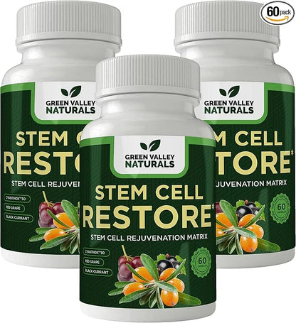Stem Cell Restore - Regenerative Healing - Healthy Aging Reset - Brain and Cognitive Support - Cartilage, Heart and Kidney...