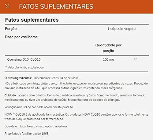 NOW Supplements, CoQ10 (Coenzyme Q10) 100 50 Softgels