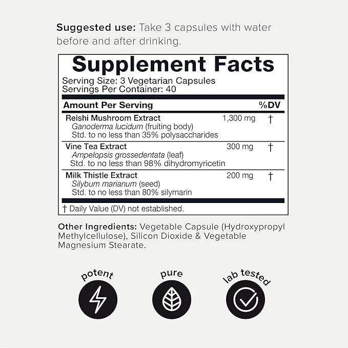 Toniiq Ease with DHM 120 Capsules 50x Super