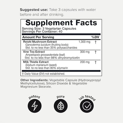 Toniiq Ease with DHM 120 Capsules 50x Super