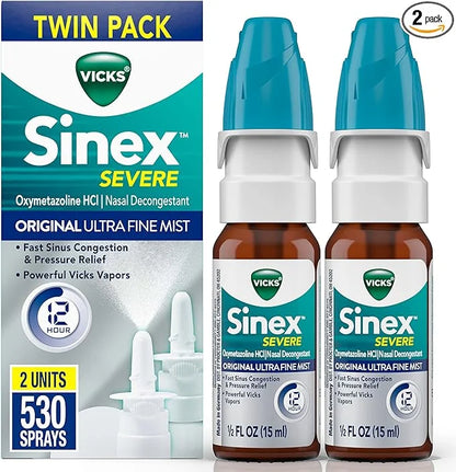 Vicks Sinex SEVERE Nasal Spray, Original 265 Sprays 2