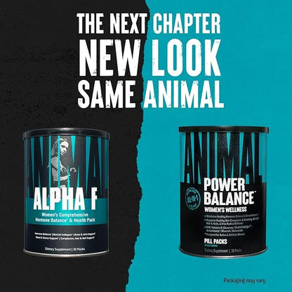 Animal Power Balance – Women's Alpha F Comprehensive Formula – Supports Hormonal Balance, Complexion, Hair, Nails, Mood an...