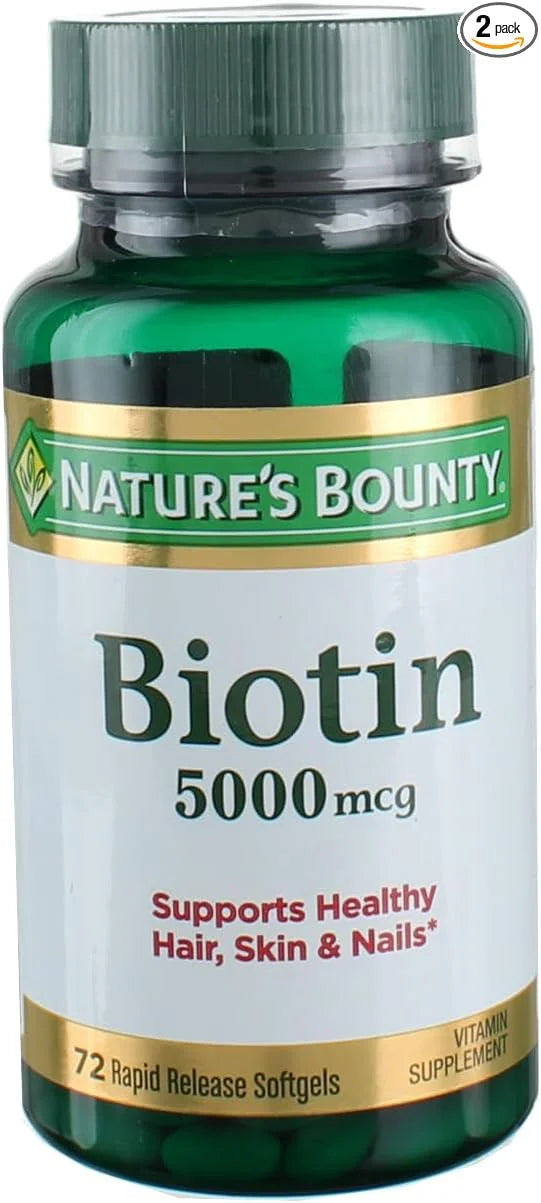 Nature's Bounty Super Potency Biotin 5000mcg 72 softgels 2)