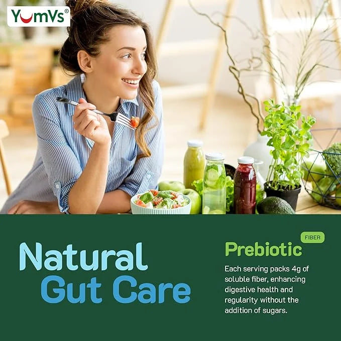 YUM-V'S Prebiotic Fiber Zero Gummies, Keto Friendly Sugar Free Supplement, 4 g Fiber for Digestive Support, Natural Berry ...