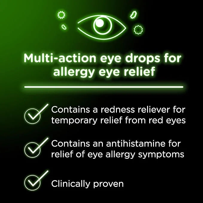 Visine Allergy Eye Relief Multi-Action Antihistamine 0.5 fl.