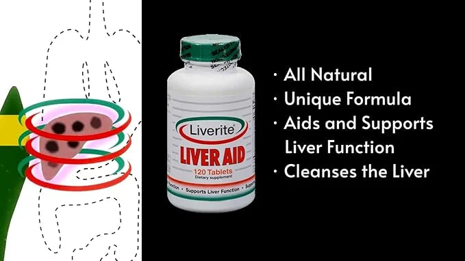 Liverite Liver Aid with Milk Thistle 2-Pack 150 150 Capsules 300), Liver