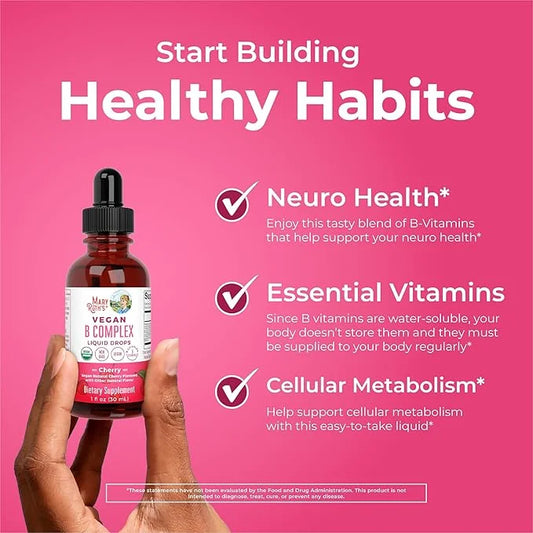 MaryRuth Organics Vitamin B Complex B12 | 2 Month