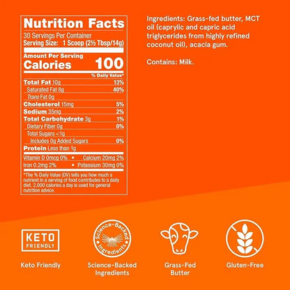 Bulletproof Original Creamer, 14.8 Ounces, Keto Coffee Creamer with MCT Oil and Grass-Fed Butter, Supports Brain Function ...