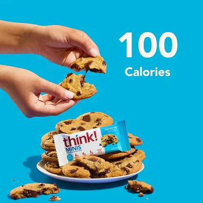 think! Minis Protein Snack Bar, Gluten Free, Chocolate Chip, 15 Count - Product Image