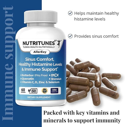AllerEzy – Supports Healthy Histamine Levels, 60 Capsules