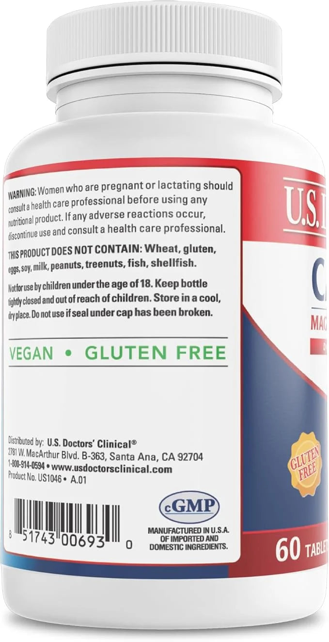 U.S. Doctors' Clinical Calcium, Magnesium + D3 for (60)
