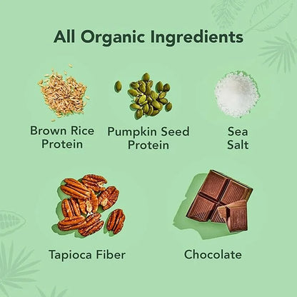 ALOHA Organic Plant Based Protein Bars | Chocolate Caramel Pecan | 12 Count, 1.98oz Bars | Vegan, Low Sugar, Gluten Free, ...