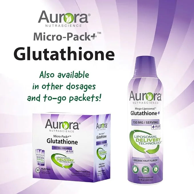 Aurora Nutrascience, Mega-Liposomal Glutathione+ Vitamin C, 750 mg Serving,16 fl (480 mL)