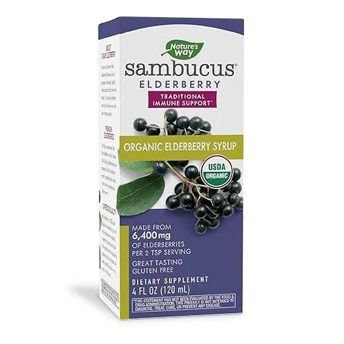 Nature's Way USDA Organic Sambucus Elderberry 4 Ounce