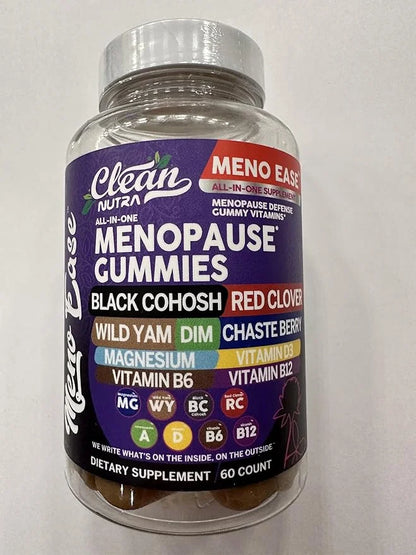 Menopause Supplement For Women Gummies with Black Cohosh, Wild Yam Magnesium, Red Clover For Menopause Relief Hormone Bala...