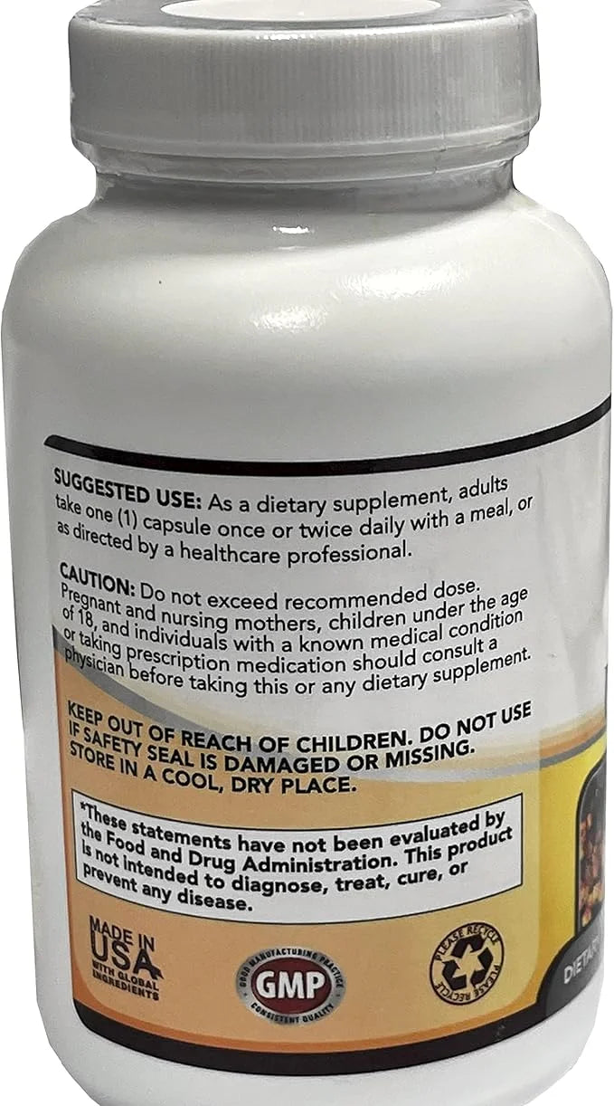 Simply Natures Pure Premium Berberine HCl 500mg - 120 Capsules - Cardiovascular Gastrointestinal Immune Support - Chromium...